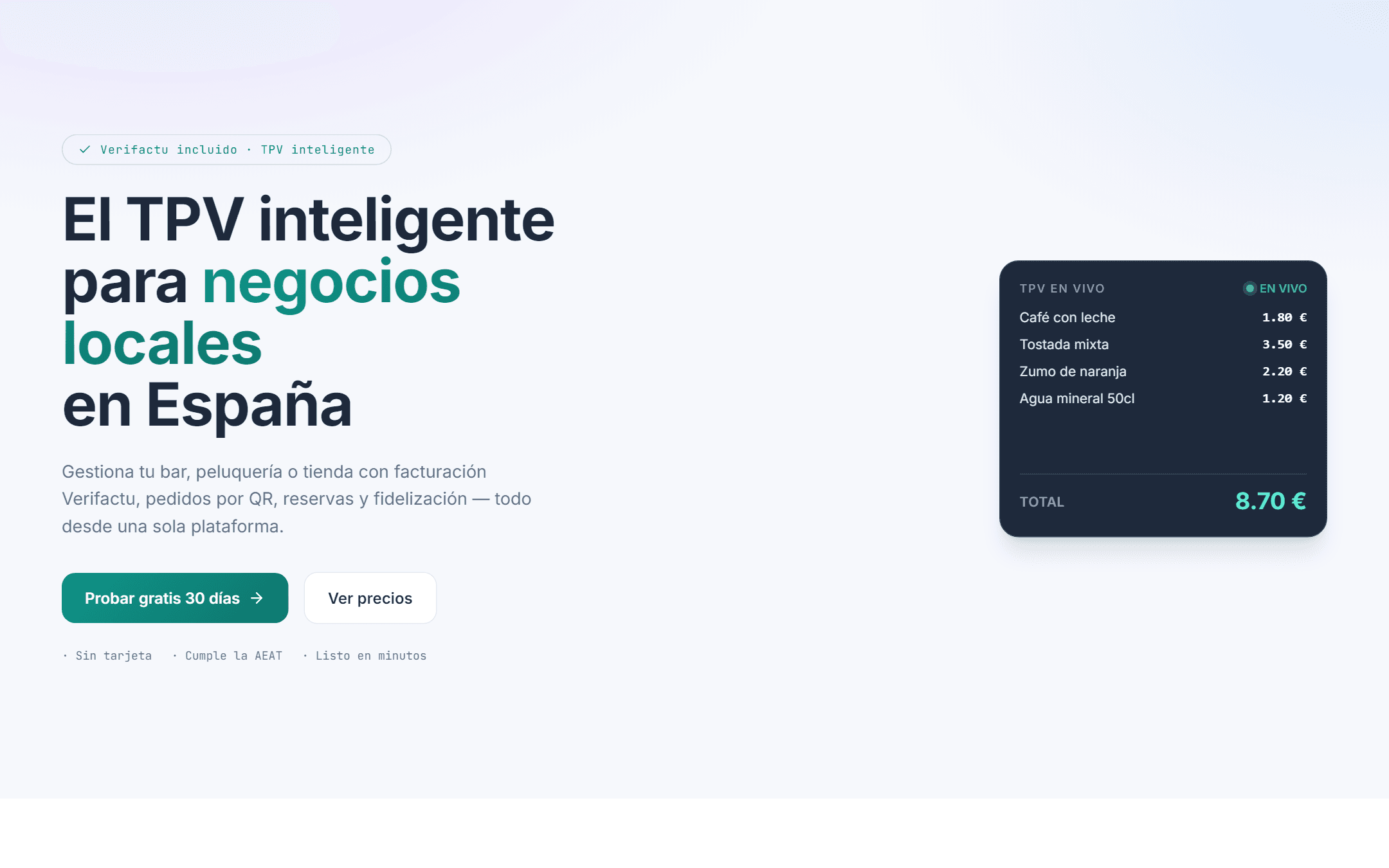 Portada de PLRFactu: el TPV inteligente para negocios locales